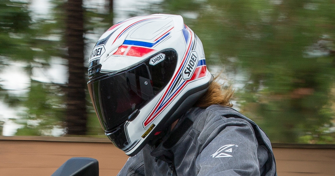 The RF-1200 is Shoei's top-of-the-line street/sport full-face helmet. Photos by Kevin Wing.