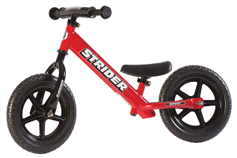 12” Kids No Pedal Balance Bike with Adjustable Seat Strider Green Black Moto 
