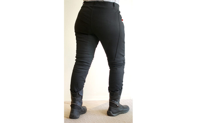 WOMEN'S BLACK MID WAIST, REG LENGTH PROTECTIVE LEGGINGS MADE OF 100%  DUPONT™ KEVLAR® FIBERS