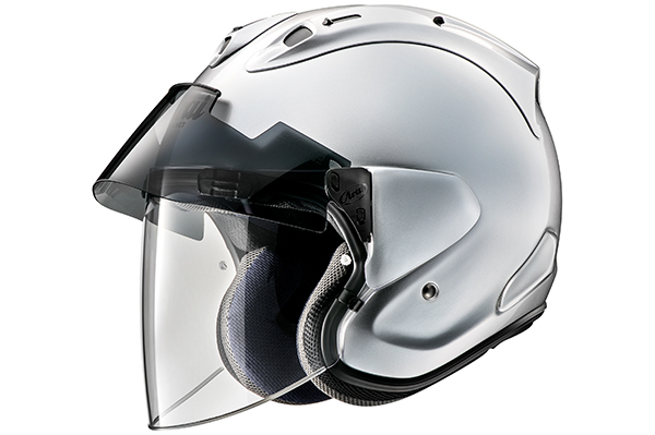 Arai Ram-X open-face helmet with Pro Shade installed.