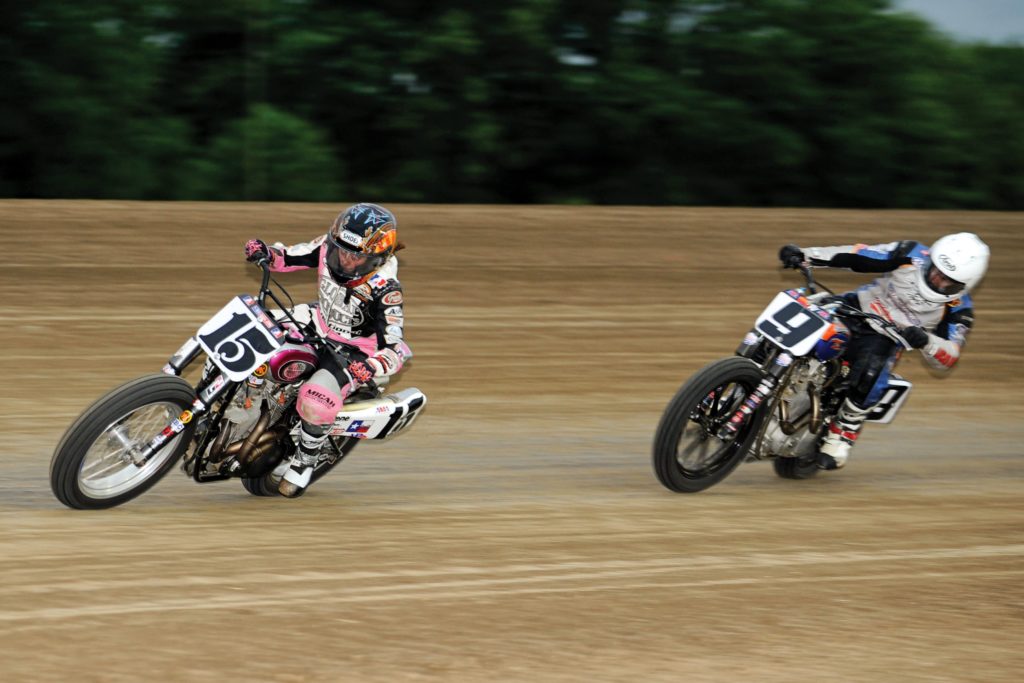 Nichole Cheza Mees and Jared Mees flat track racing
