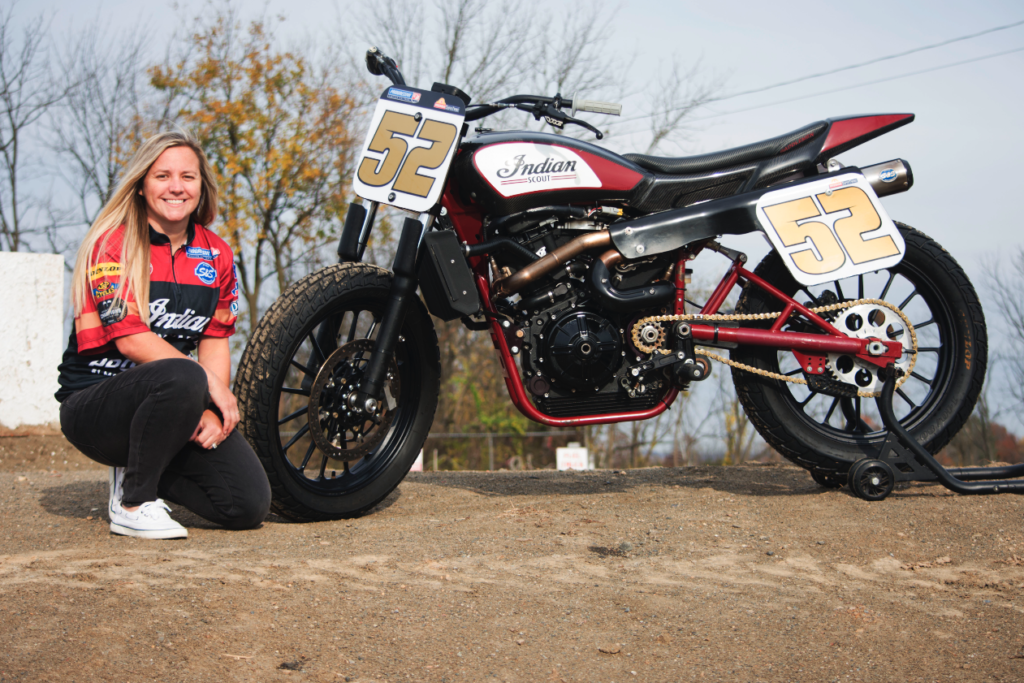 Shayna Texter-Bauman Indian Motorcycle Racing 2022 AFT SuperTwins