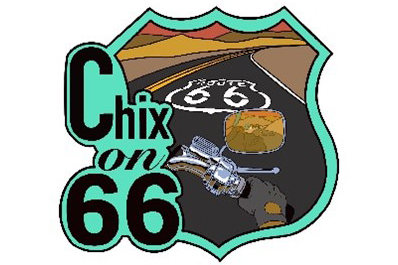 Chix on 66 Motorcycle Cannonball/Cross Country Chase