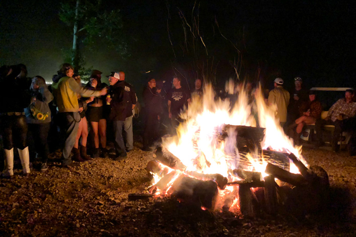 Tennessee Motorcycles and Music Revival Bonfire