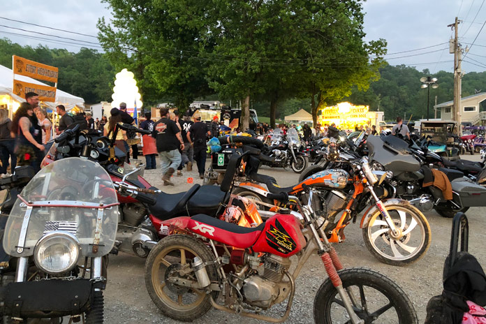 Tennessee Motorcycles and Music Revival Parking